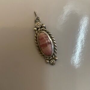 Elegant Silver and Pink Pendant